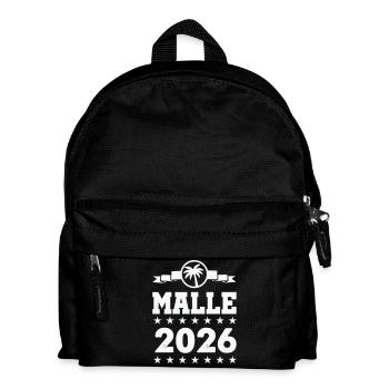Mallorca 2026 Palmen  - Kinder Rucksack - Schwarz - Vorne