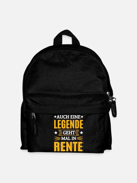 Legende In Rente - Kinder Rucksack - Schwarz