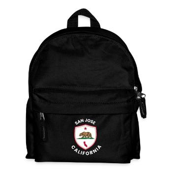 San Jose Shield Bear Emblem - Kinder Rucksack - Schwarz - Vorne
