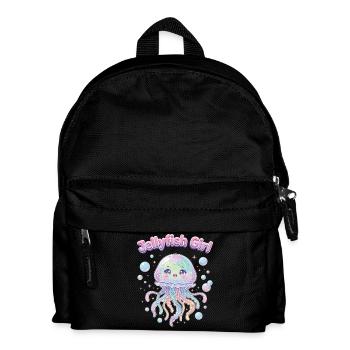 Pastel Kawaii Quallenmädchen-Ästhetik - Kinder Rucksack - Schwarz - Vorne