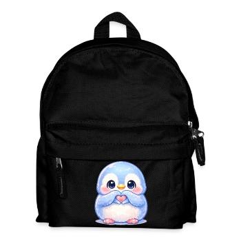 Tender Penguin Heart Friend - Kids' Backpack - black - Front