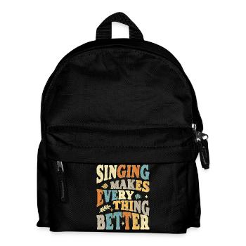 Chanter rend tout meilleur - bunt - Sac à dos Enfant - noir - Devant