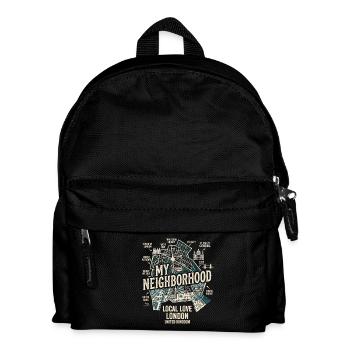 London My Neighborhood - Kinder Rucksack - Schwarz - Vorne