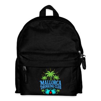 Malle 2026 Mallorca Drinking Club - Kinder Rucksack - Schwarz - Vorne