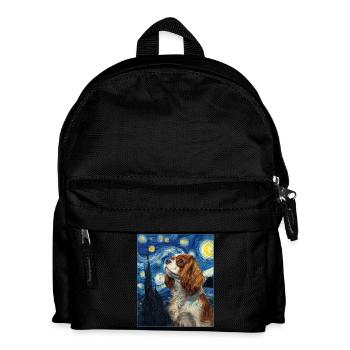 Cavalier King Charles Spaniel - Kinder Rucksack - Schwarz - Vorne