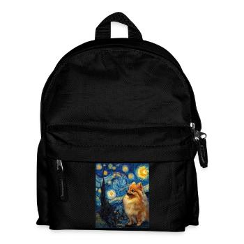 Zwergspitz Spitz Pomeranian - Sac à dos Enfant - noir - Devant