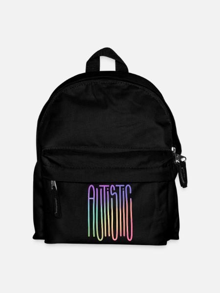 Autistischer Spektrumfluss - Kinder Rucksack - Schwarz