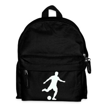 Silhouette sportive de football - Sac à dos Enfant - noir - Devant