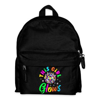 Retour rétro au design vintage des années 80 - Sac à dos Enfant - noir - Devant