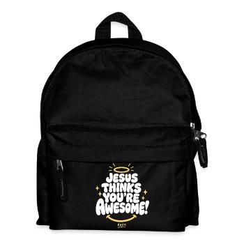 Jesus Thinks You're Awesome - Kinder Rucksack - Schwarz - Vorne