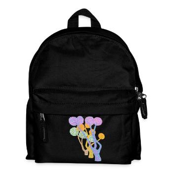 Dotted Colour Tree Pompom Forest - Kids' Backpack - black - Front