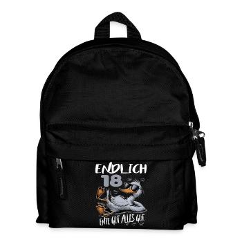 Geburtstag Ente Gut Alles Gut 18 Jahre Comic - Kinder Rucksack - Schwarz - Vorne