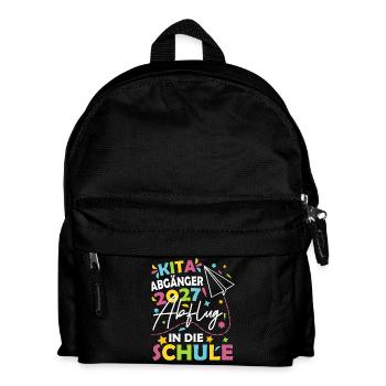 Kita Abgänger 2027 - Kinder Rucksack - Schwarz - Vorne