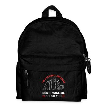 Leseratte Bibliothek Lesen - Kinder Rucksack - Schwarz - Vorne
