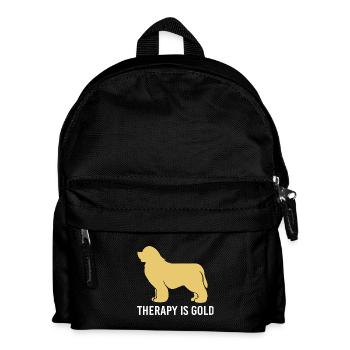 Therapy dog - Kids' Backpack - black - Front