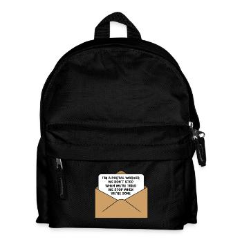 Poststempel Post - Kinder Rucksack - Schwarz - Vorne