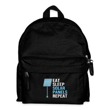 Renewable energies, solar cells, photovoltaics - Kids' Backpack - black - Front