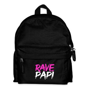 Techno House, Electro Festival, Hardstyle, Rave, Dad - Sac à dos Enfant - noir - Devant