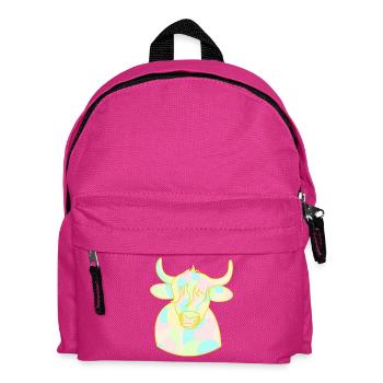 Opal Cuddle Bull - Kids' Backpack - fuchsia - Front