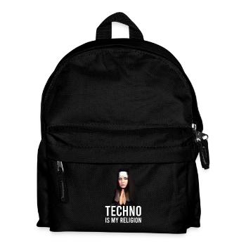 Techno ist meine Religion - Kinder Rucksack - Schwarz - Vorne