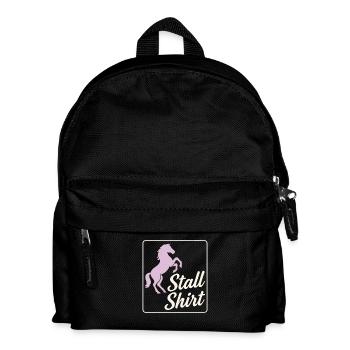 Chemise d’écurie – Horse Girl Design - Sac à dos Enfant - noir - Devant
