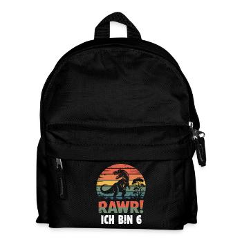 Rawr ! 6 ans enfant - Sac à dos Enfant - noir - Devant