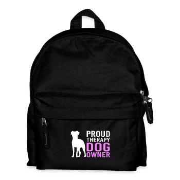 Therapie Therapeut Hund Therapiehund Hundetrainer - Kinder Rucksack - Schwarz - Vorne