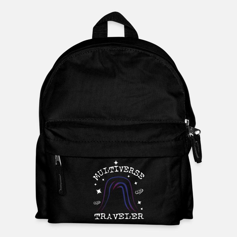 Multiversum-Reisender - Kinder Rucksack - Schwarz