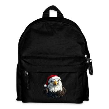 Adler Weihnachten - Kinder Rucksack - Schwarz - Vorne