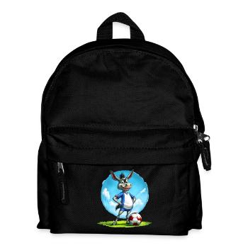 Fussball Esel - Kinder Rucksack - Schwarz - Vorne