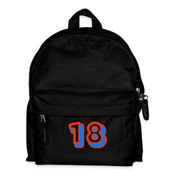 18. 18 ANS. 18e ANNIVERSAIRE. ANNIVERSAIRE 18 ANS. - Sac à dos Enfant - noir - Devant