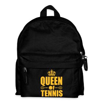 Queen of Tennis - Kinder Rucksack - Schwarz - Vorne
