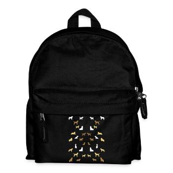 Balanced dogs - Kids' Backpack - black - Front