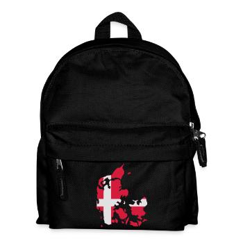 Dänemark - Kinder Rucksack - Schwarz - Vorne