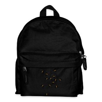Bienen - Kinder Rucksack - Schwarz - Vorne