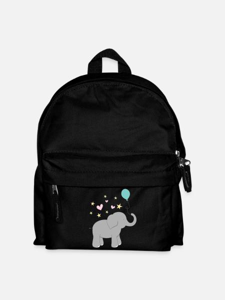 Elefant - Kinder Rucksack - Schwarz