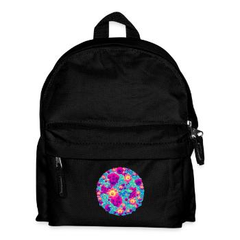 Pop flower Bouquet - Kids' Backpack - black - Front