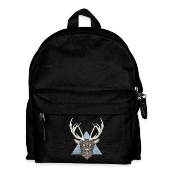 Deer cat - Kids' Backpack - black - Front