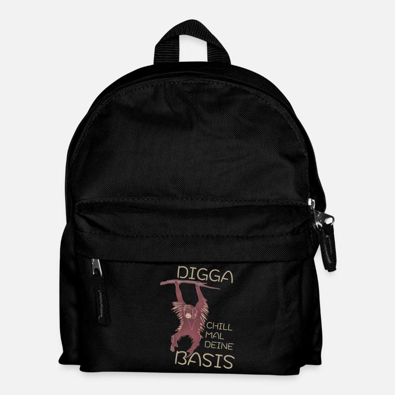 DIGGA CHILL MAL DEINE BASIS - Kinder Rucksack - Schwarz
