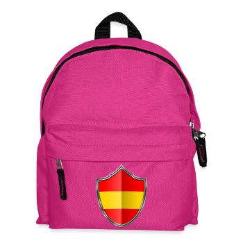 Espagne argent emblème du drapeau 015 - Sac à dos Enfant - fuchsia - Devant