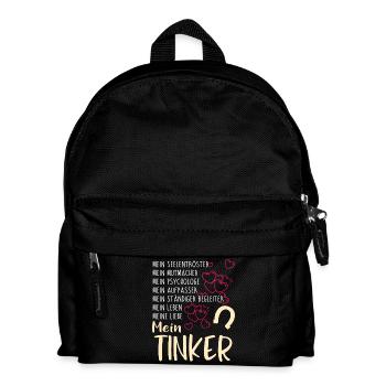 TINKER - mein - Kinder Rucksack - Schwarz - Vorne