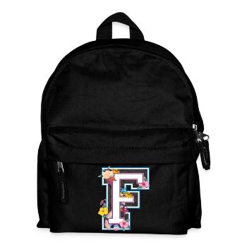Buchstabe F im varsity Stil - Kinder Rucksack - Schwarz - Vorne