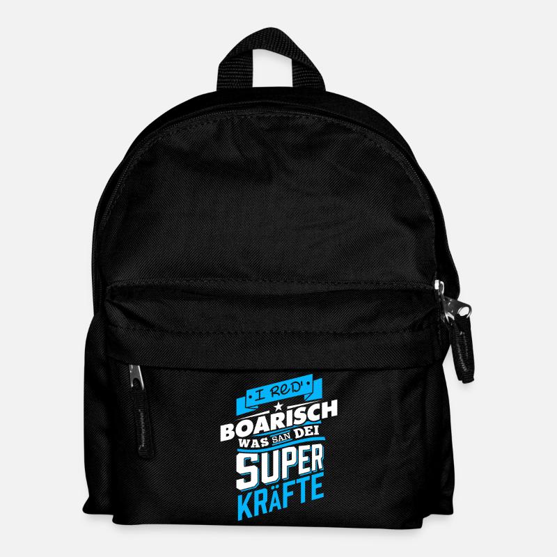 Bayern I red boarisch - Kinder Rucksack - Schwarz