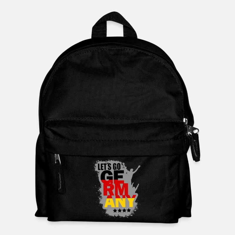 Germany Deutschland - Kinder Rucksack - Schwarz