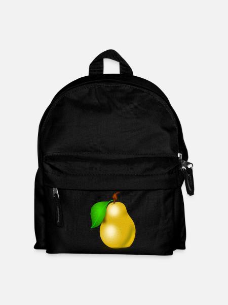 Birne - Kinder Rucksack - Schwarz