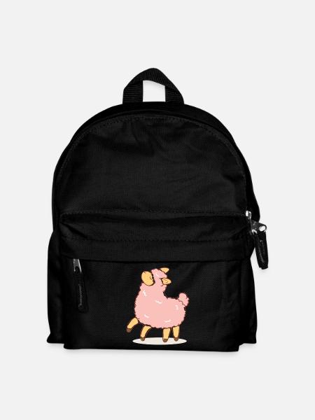 Pink sheep - Kids' Backpack - black