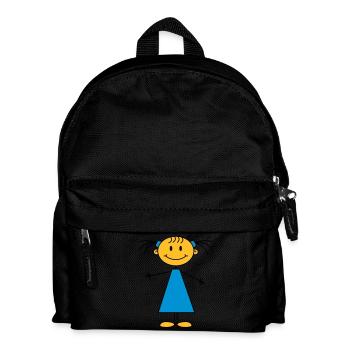 girl - Kinder Rucksack - Schwarz - Vorne