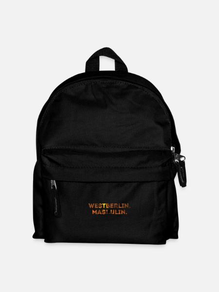 Westberlin maskulin - Kinder Rucksack - Schwarz