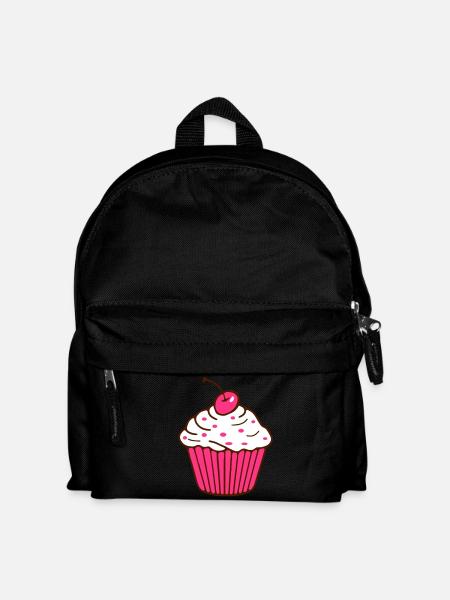 Cupcake - Kinder Rucksack - Schwarz