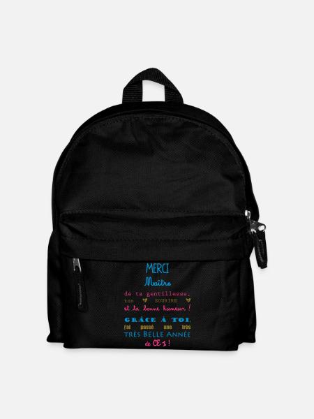 merci maitre ce1 école cadeau fin année - Sac à dos Enfant - noir